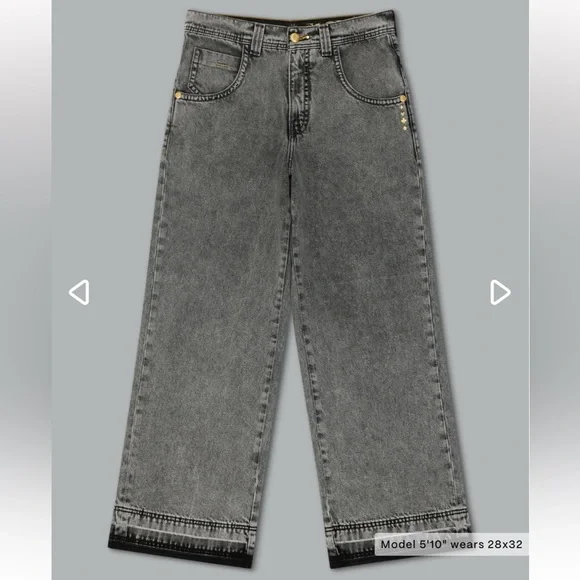 JNCO | Gambler Jeans Black Vintage Wide-leg Baggy | 23” Opening | 28 x 30 New - Picture 6 of 16